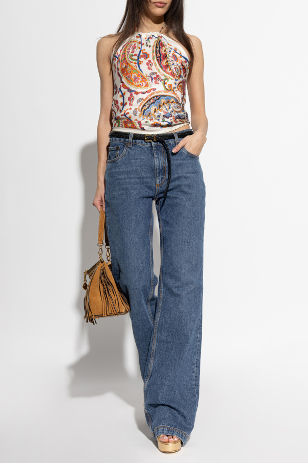 Etro Silk top with open back