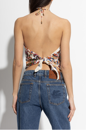 Etro Silk top with open back