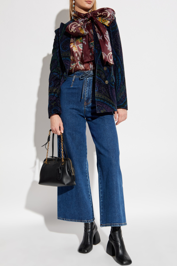 Etro Silk top with print