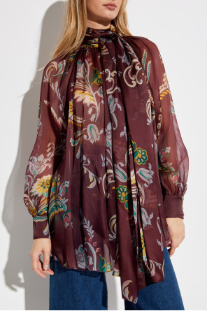 Etro Silk top with print