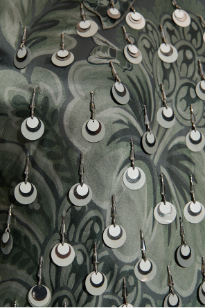 Etro Top de seda con aplicaciones brillantes