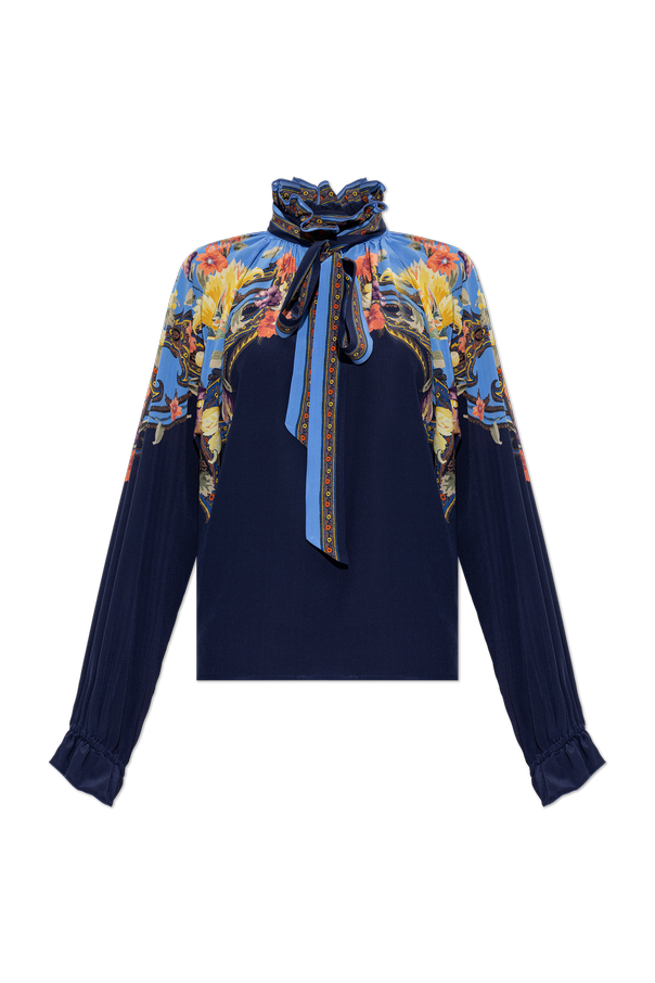 Silk shirt with floral motif od Etro