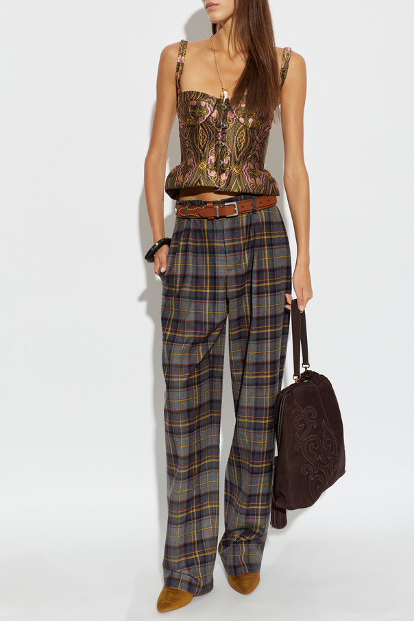 Etro Fitted patterned top