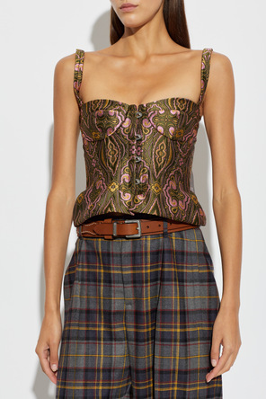 Etro Fitted patterned top