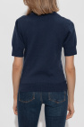 Etro NAVY BLUE Polo with decorative pattern
