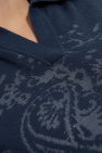 Etro NAVY BLUE Polo with decorative pattern