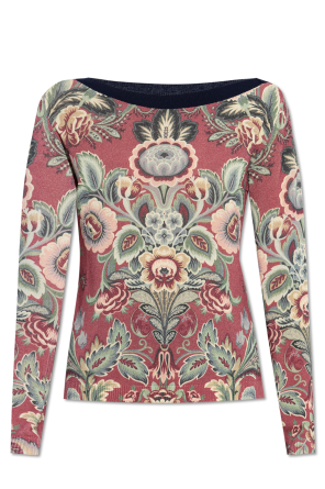 Sweter z motywem kwiatowym