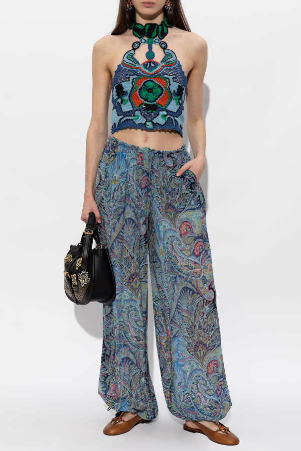 Etro Top de punto decorativo