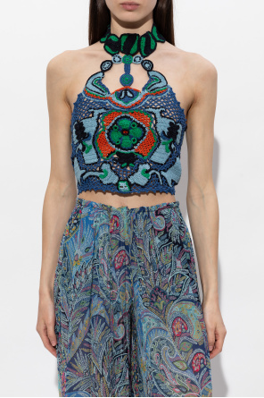 Etro Top de punto decorativo