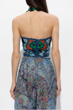 Etro Top de punto decorativo