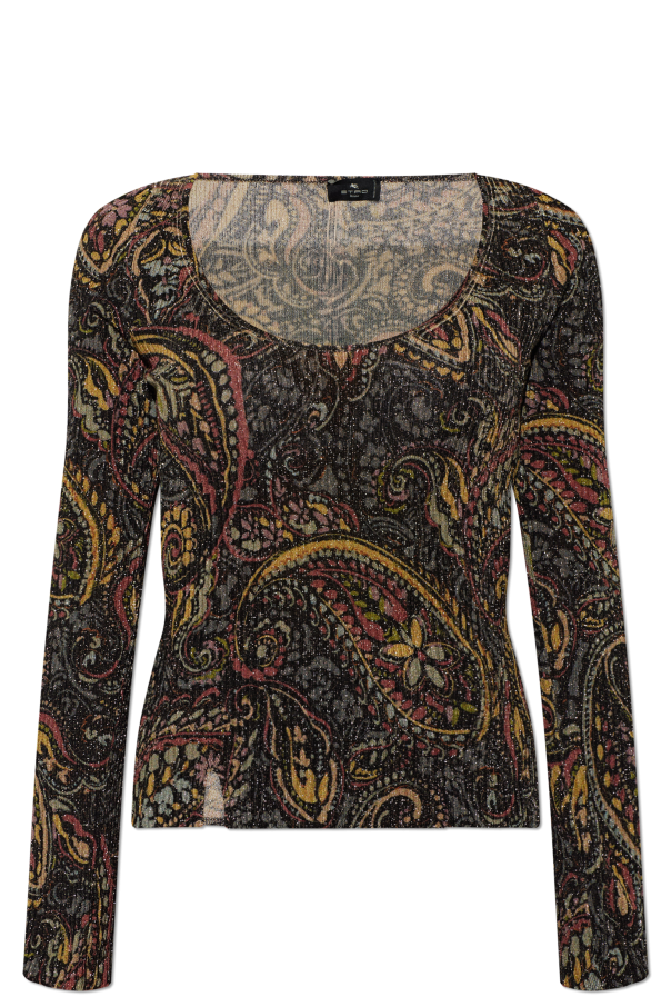 Top with metallic thread od Etro