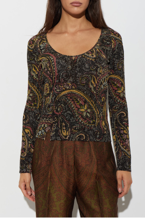 Etro Top z lureksową nicią