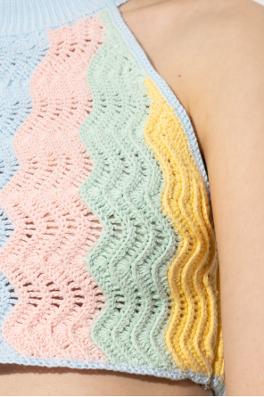 Casablanca crochet-knit shirt - Multicolour