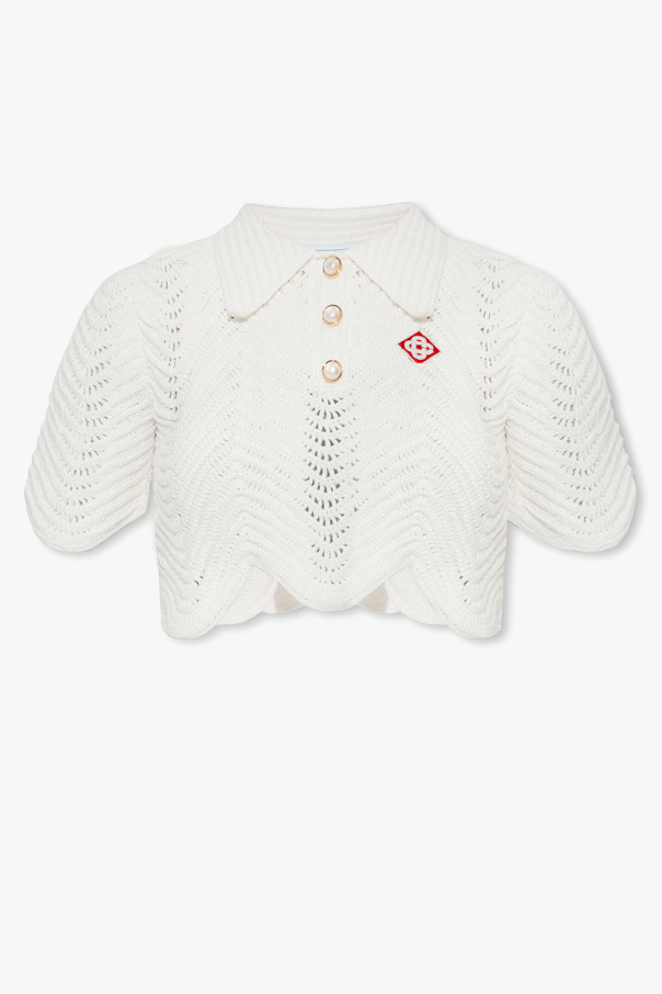 Casablanca Knitted top with logo