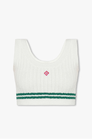 Cropped top with logo od Casablanca