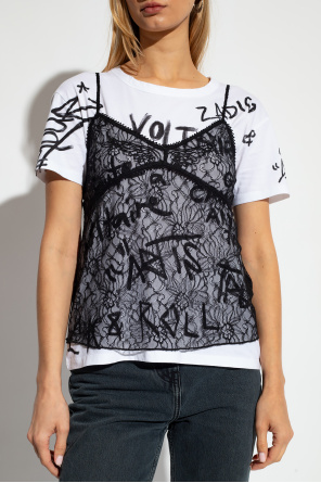 Zadig & Voltaire ‘Lyzig’ lace tank top