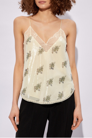 Zadig & Voltaire ‘Christy’ sequinned top