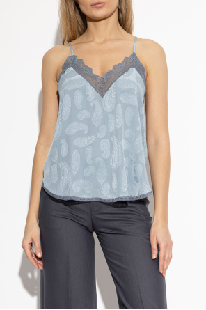 Zadig & Voltaire Silk off-the-shoulder top