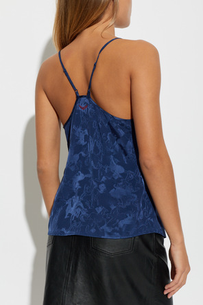 Zadig & Voltaire Jedwabny top ‘Cespa’
