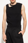 Balmain Cut-out sleeveless T-shirt