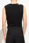 Balmain Cut-out sleeveless T-shirt