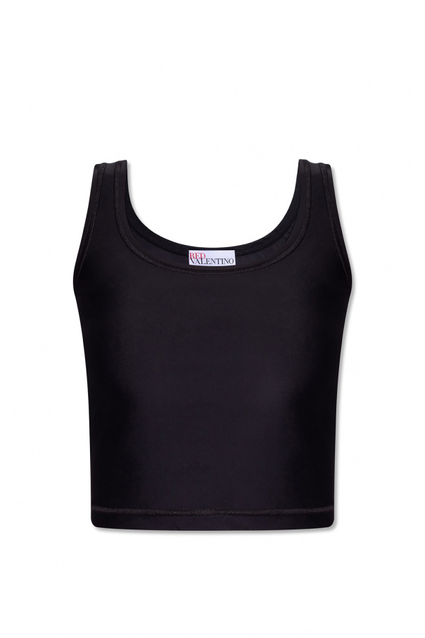 Red valentino toe Crop top with logo