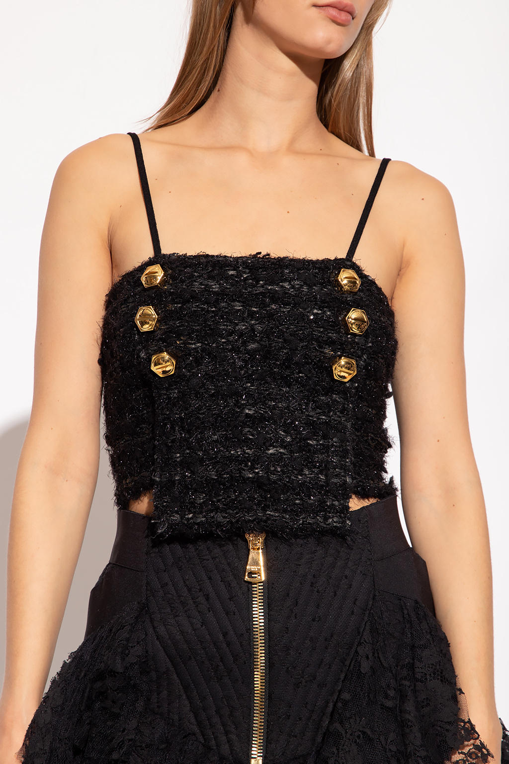 Balmain Cropped tank top