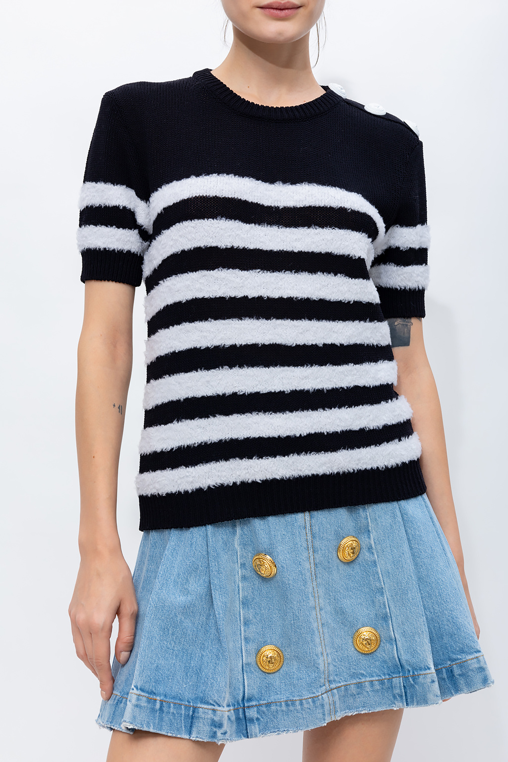 Balmain Striped sweater