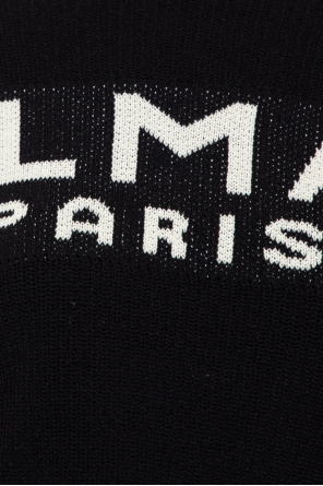 Balmain Balmain embossed-logo bermuda shorts