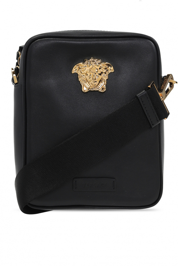 Versace John Richmond logo chain-link shoulder bag