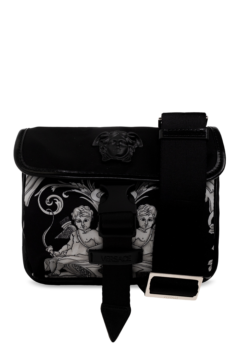 Versace La Medusa Small Messenger Bag in Black for Men
