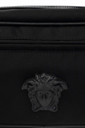 Versace small logo-print crossbody bag Weiß