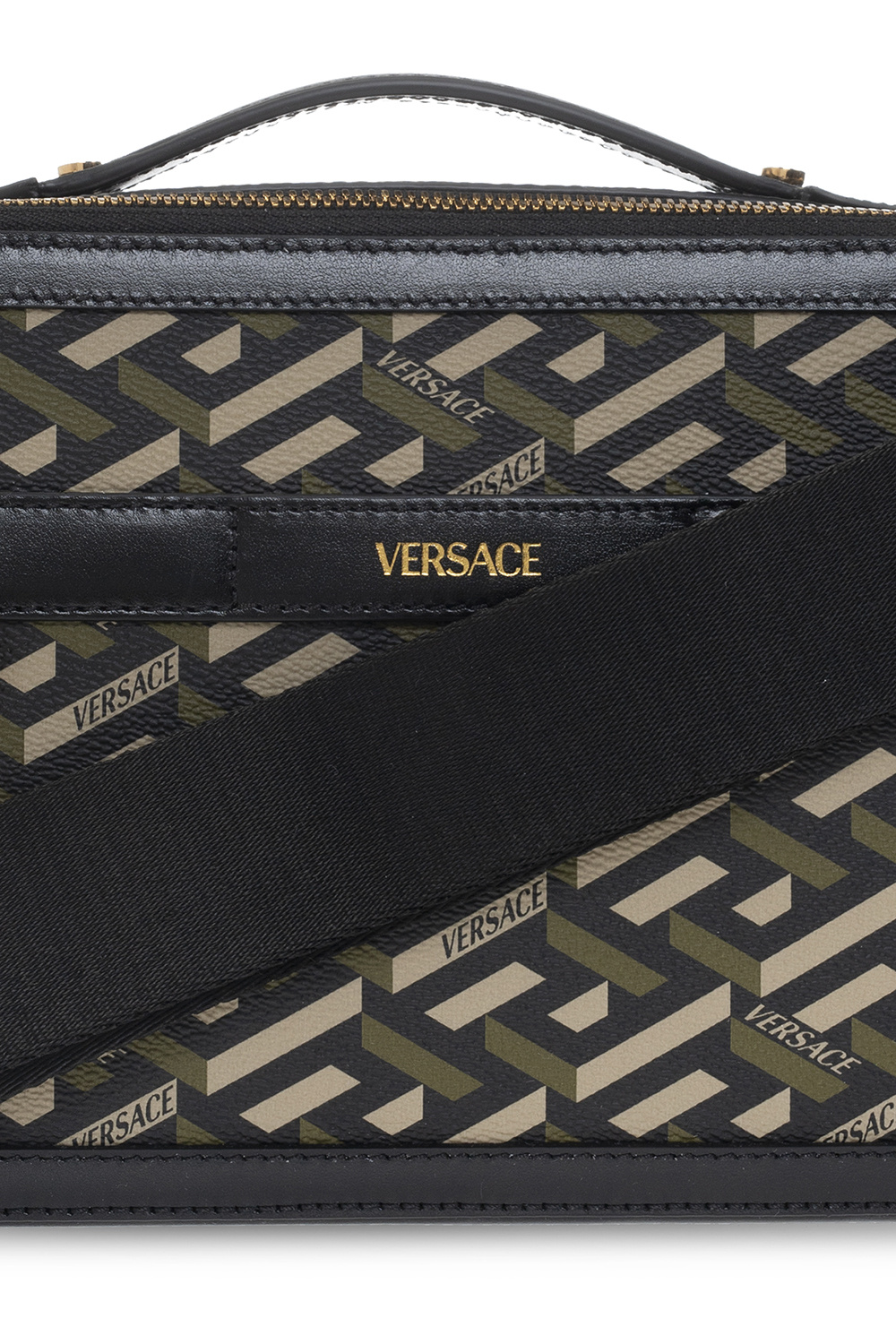 Versace ‘La Greca’ shoulder Lead bag