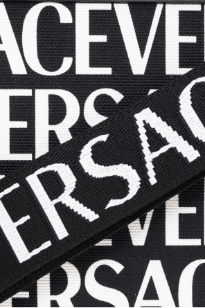 Versace logo-print detail belt bag