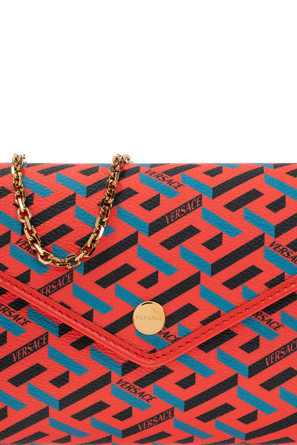 Versace ‘La Greca’ shoulder printed bag