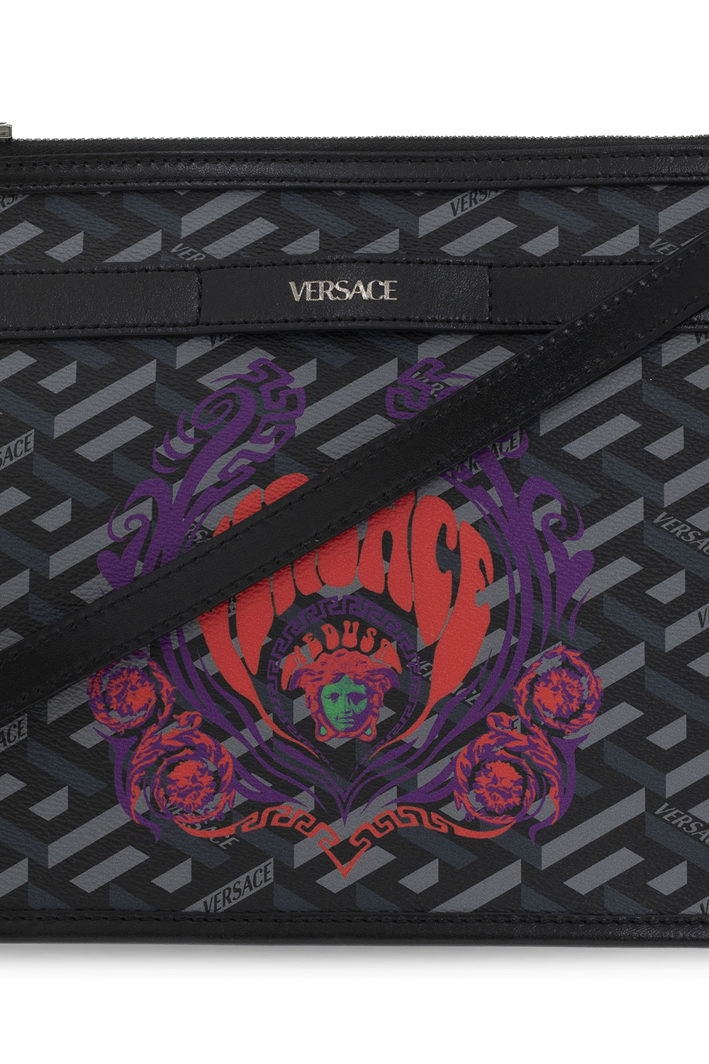 Versace Shoulder bag with Medusa Music print