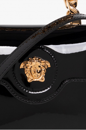 Versace ‘La Medusa Mini’ patent-leather shoulder bag