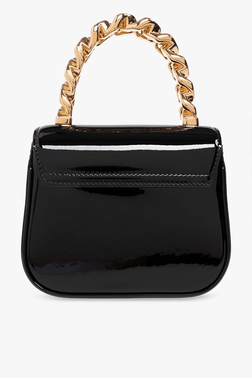 Versace - Authenticated La Medusa Handbag - Leather Black Plain for Women, Never Worn