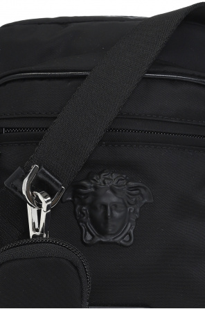 Versace buckle-detail leather tote bag