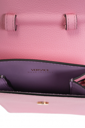 Versace Nº21 logo-plaque leather crossbody bag K50K506314 Schwarz