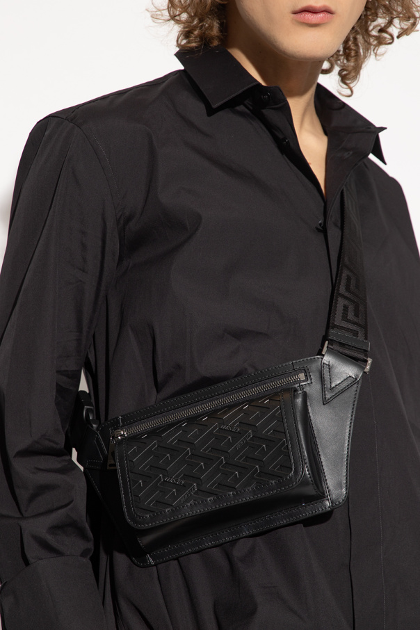 Versace La Greca belt Camo bag