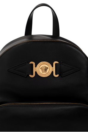 Versace Skórzany plecak z logo