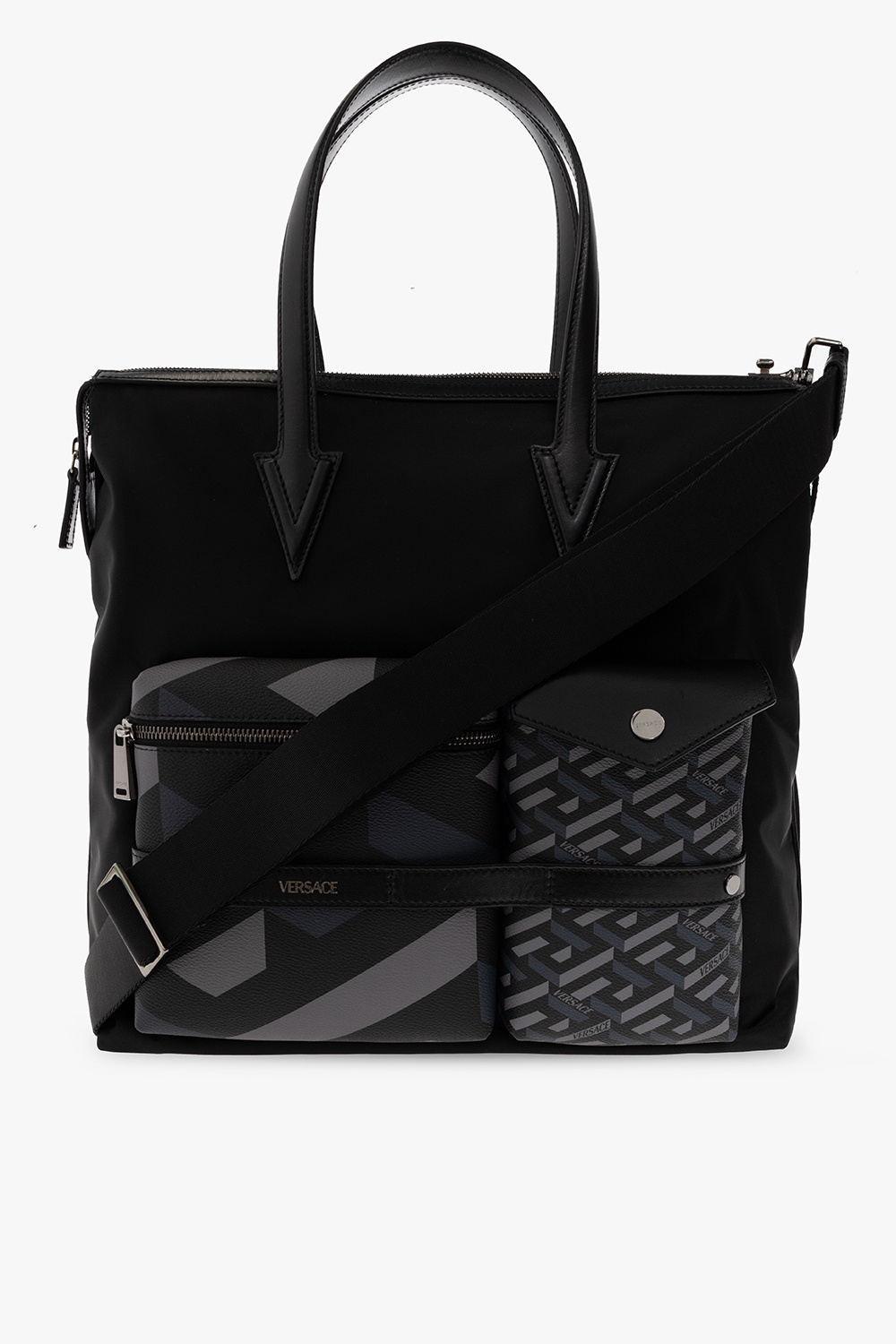 Versace tommy hilfiger ella pebble pvc flap backpack