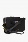 Versace BLACK Leather shoulder bag with logo