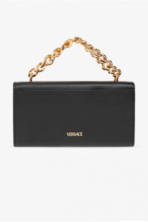 Versace Handtasche TORY BURCH Kira Chevron Small Convertible Shoulder Bag 90452 Black Rolled Nickel 002