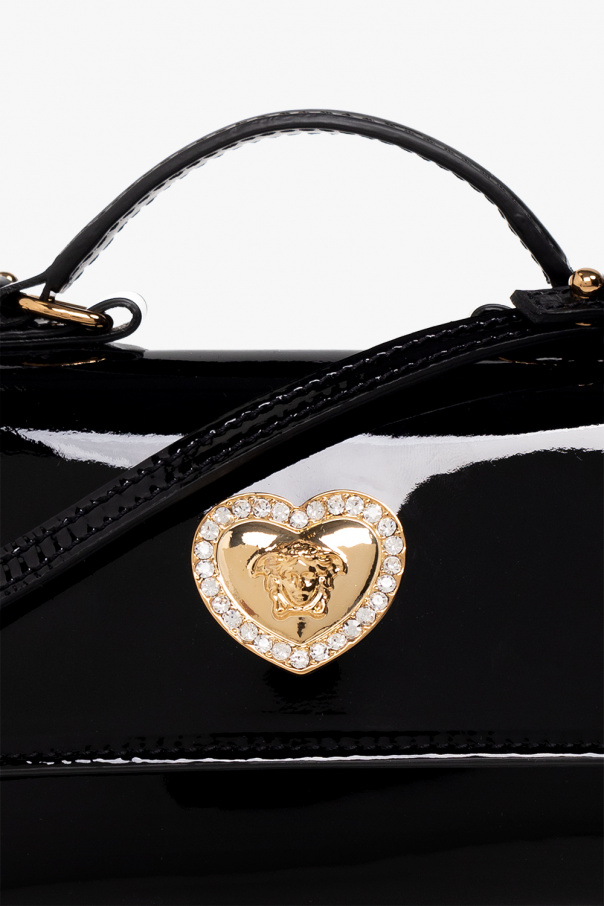 Versace Girl's Medusa Head Heart Shaped Bag
