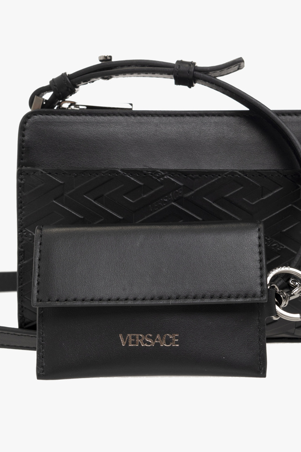 Versace Tommy Hilfiger Black Th Lock Cross-Body Bag