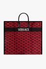 versace jeans couture logo embossed camera bag item