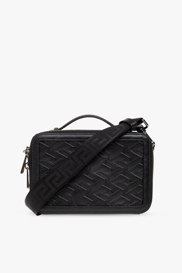 Versace Leather shoulder side bag
