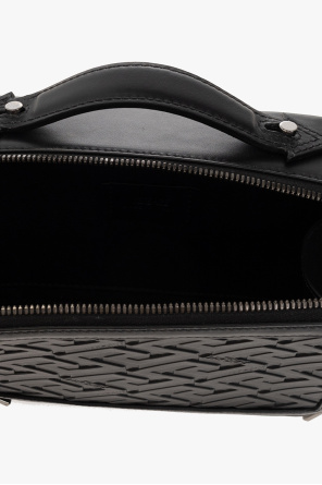 Versace Tods whipstitch-trim leather shoulder bag